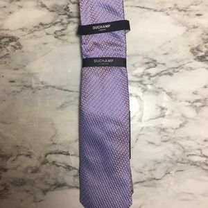 Duchamp London Purple Silk Tie